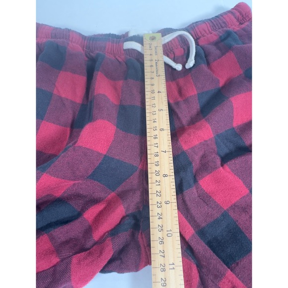Pact Women's Flannel Pajama Pants Red Black Buffalo Plaid Cotton Lounge Sleep M - Picture 5 of 9